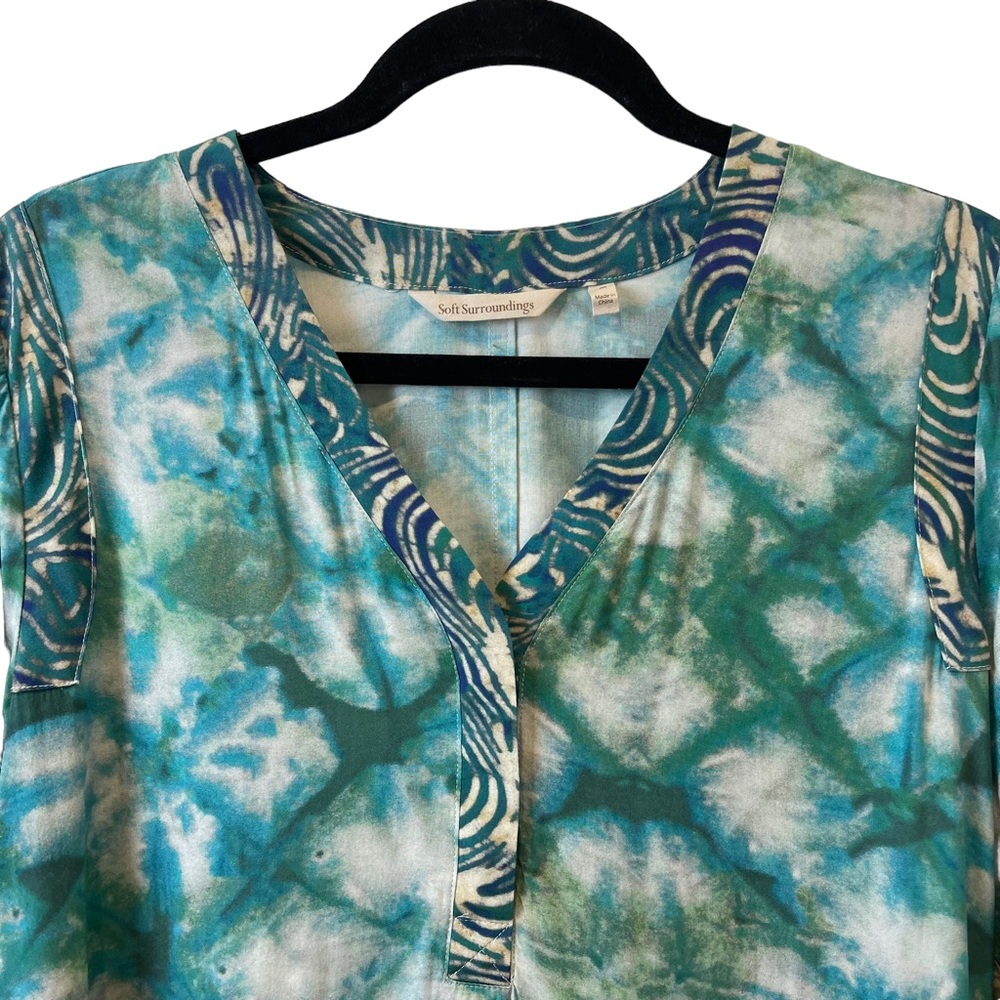 Soft Surrounding Tie Dye Tunic Midi Dress Sz. Medium - Picture 4 of 7